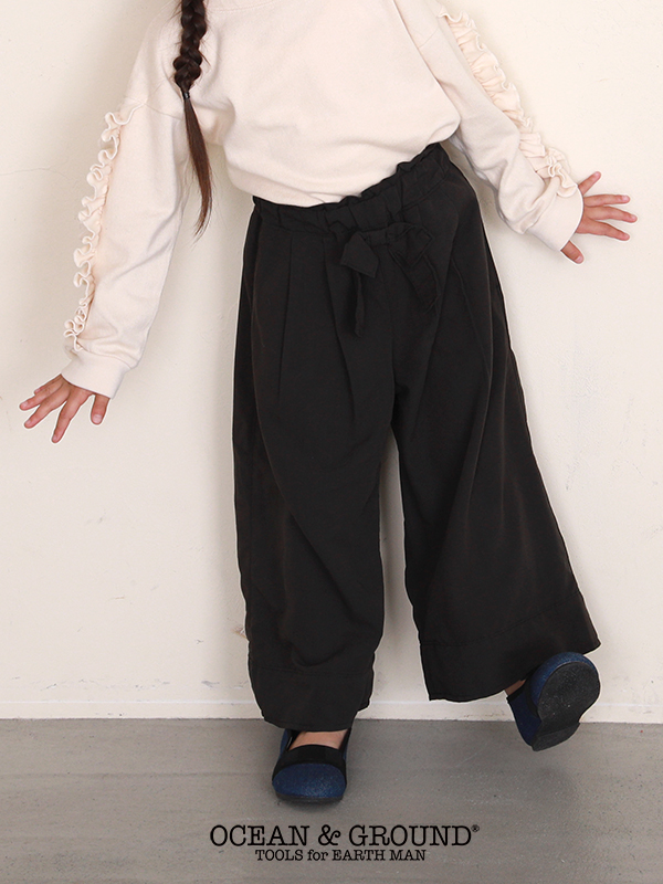 RIBBON WIDE PANTS